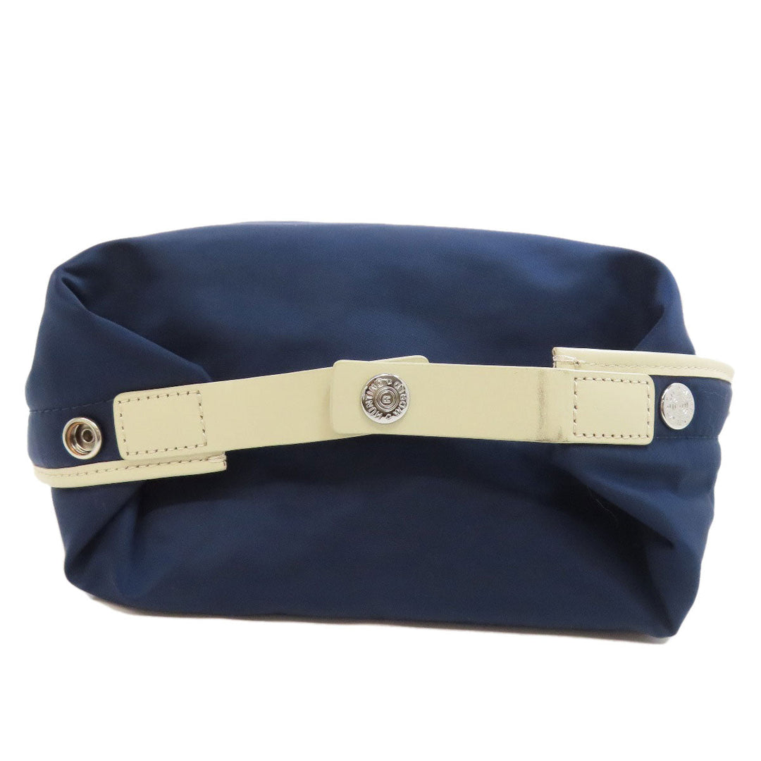 HUNTING WORLD Tote Bag Nylon Navy logo Women Used Authentic
