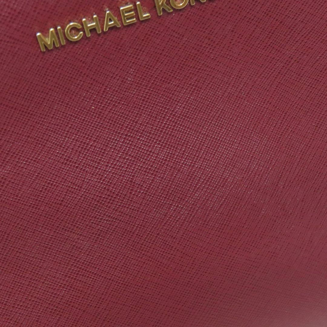 MICHAEL KORS Shoulder Bag PVC Red logo Women Used Authentic