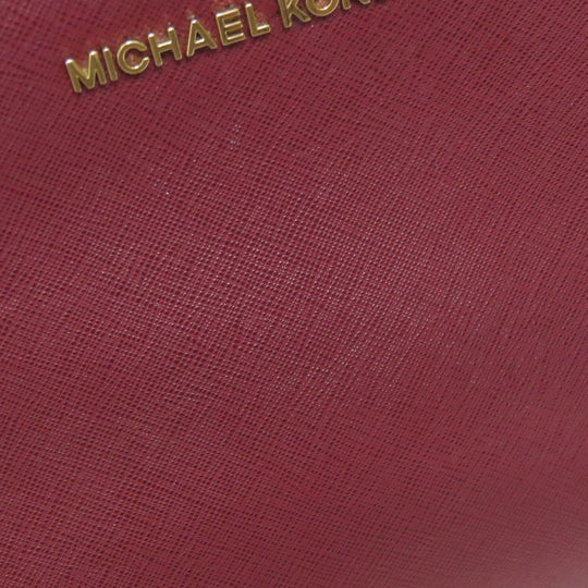MICHAEL KORS Shoulder Bag PVC Red logo Women Used Authentic