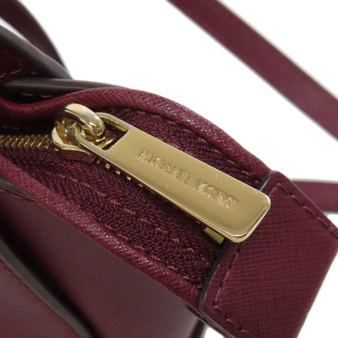 MICHAEL KORS Shoulder Bag PVC Red logo Women Used Authentic