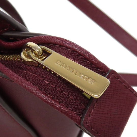 MICHAEL KORS Shoulder Bag PVC Red logo Women Used Authentic