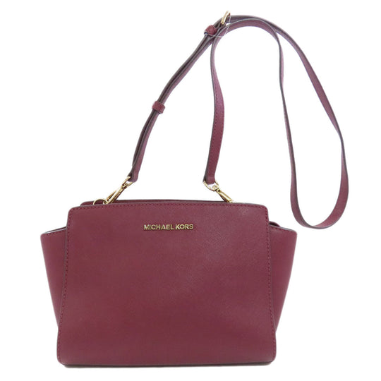 MICHAEL KORS Shoulder Bag PVC Red logo Women Used Authentic
