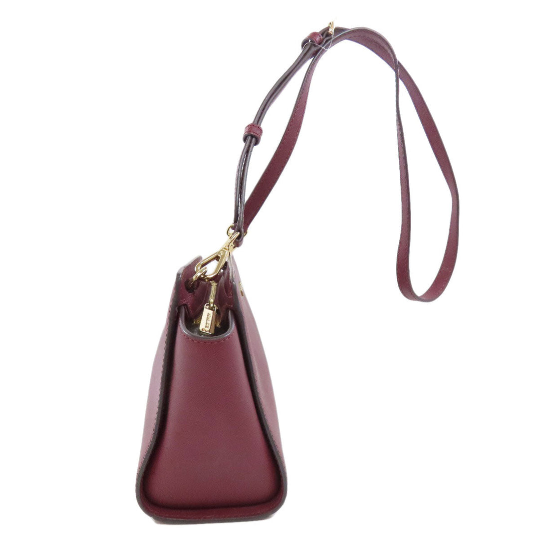 MICHAEL KORS Shoulder Bag PVC Red logo Women Used Authentic