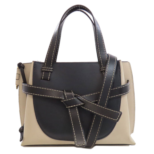 LOEWE Handbag Calfskin black Gate Top Handle 2WAY