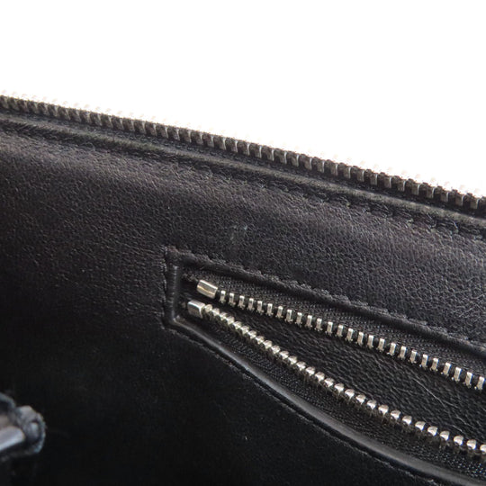 CELINE Handbag Calfskin black Edge Small Women Used Authentic