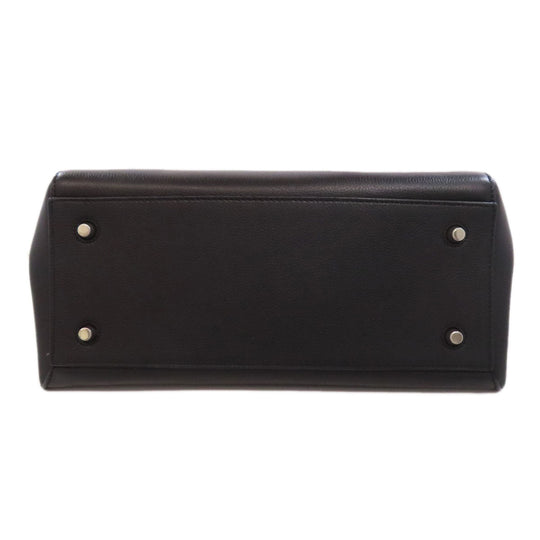 CELINE Handbag Calfskin black Edge Small Women Used Authentic