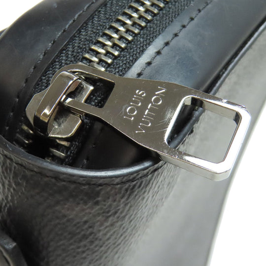LOUIS VUITTON business bag M61698 Monogram Eclipse black Zippy XL mens Used Authentic