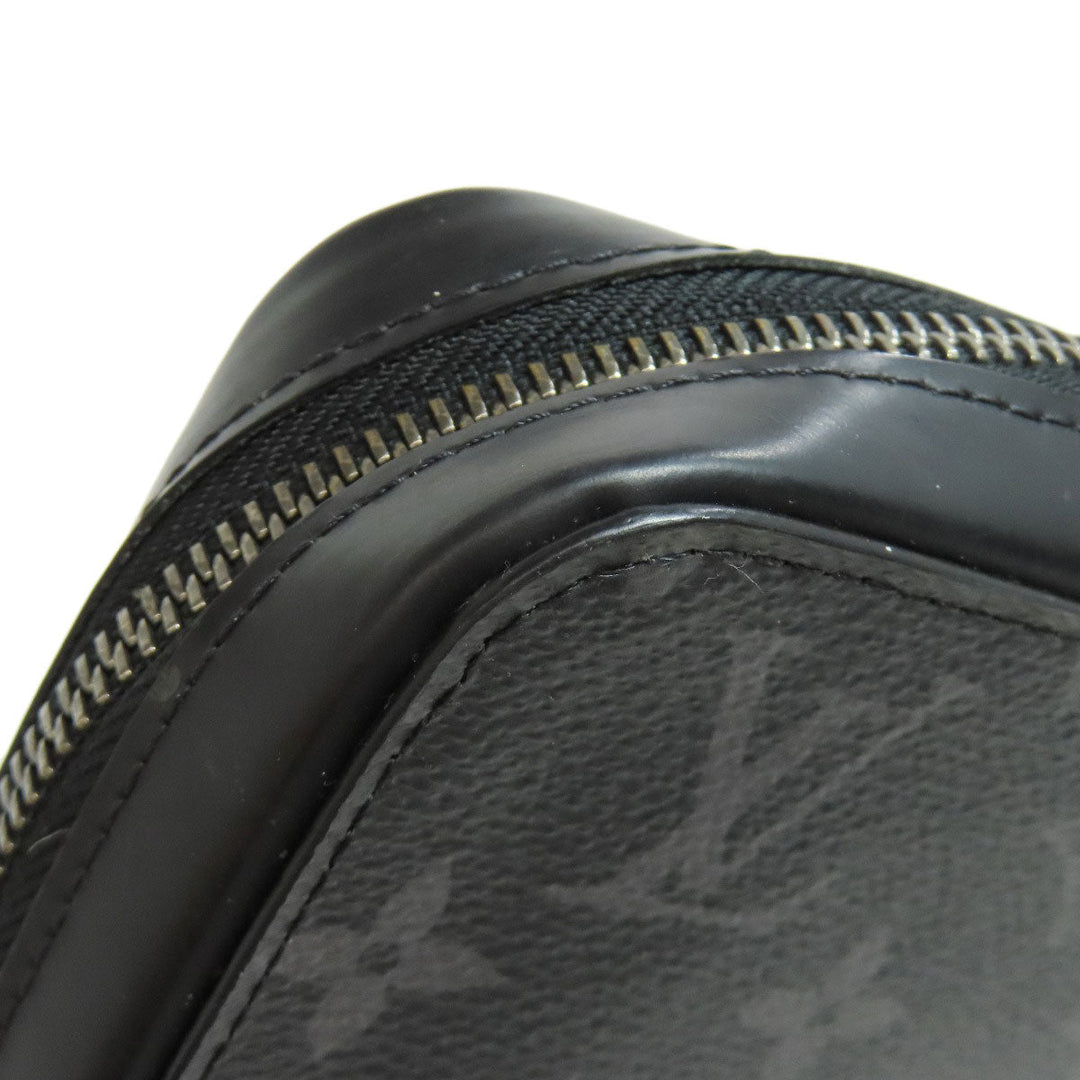LOUIS VUITTON business bag M61698 Monogram Eclipse black Zippy XL mens Used Authentic