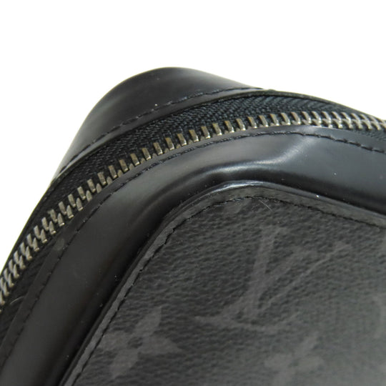 LOUIS VUITTON business bag M61698 Monogram Eclipse black Zippy XL mens Used Authentic