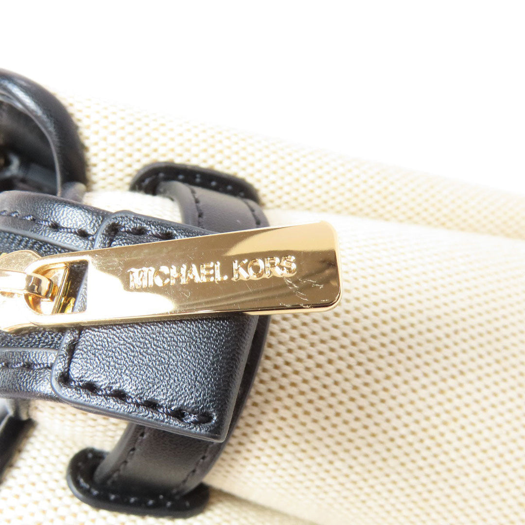 MICHAEL KORS Handbag canvas black 2WAY Women Used Authentic