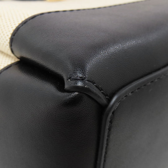 MICHAEL KORS Handbag canvas black 2WAY Women Used Authentic