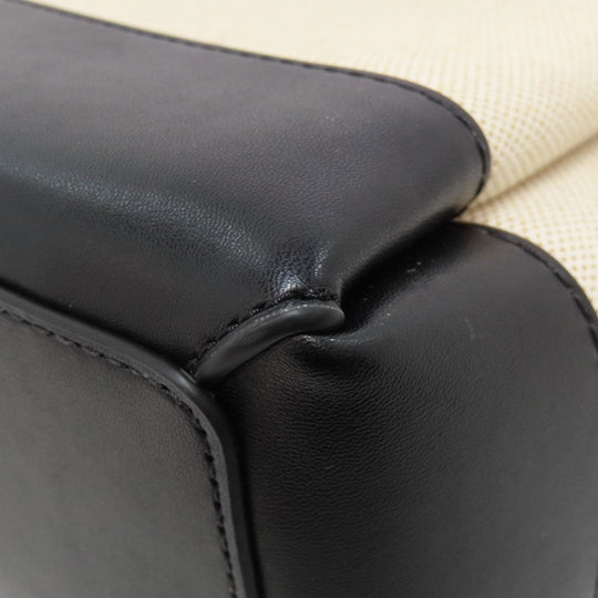 MICHAEL KORS Handbag canvas black 2WAY Women Used Authentic