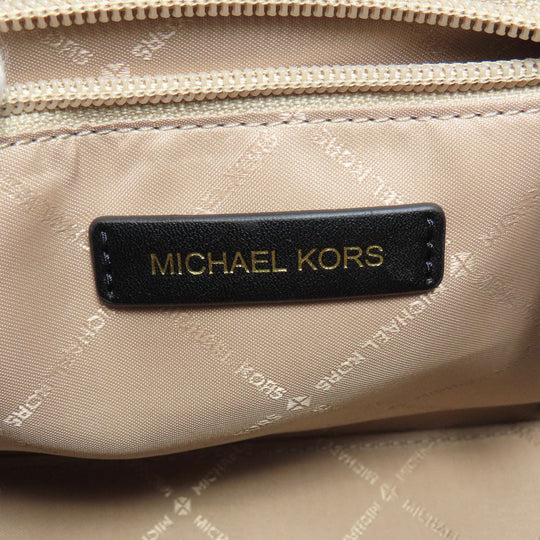 MICHAEL KORS Handbag canvas black 2WAY Women Used Authentic