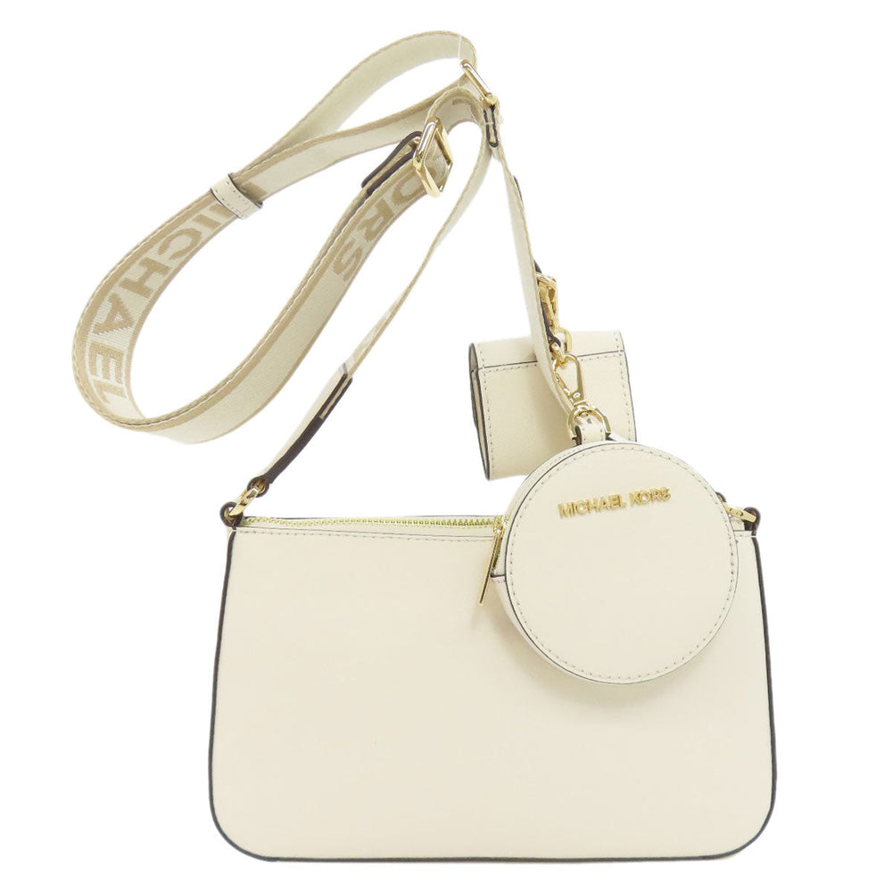 MICHAEL KORS Shoulder Bag leather white logo