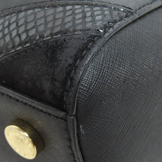 MICHAEL KORS Handbag leather black 2WAY Women Used Authentic