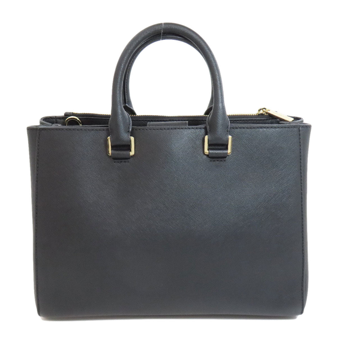 MICHAEL KORS Handbag leather black 2WAY Women Used Authentic