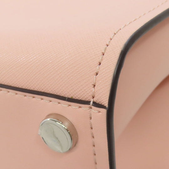 MICHAEL KORS Handbag leather pink 2WAY Women Used Authentic