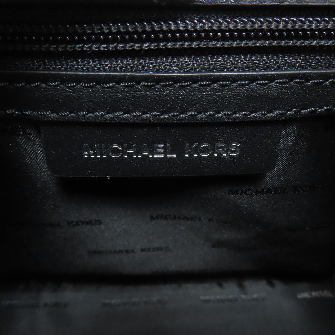 MICHAEL KORS Handbag leather black 2WAY Women Used Authentic