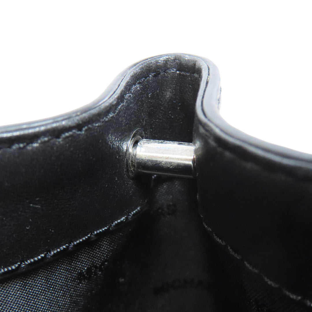 MICHAEL KORS Handbag leather black 2WAY Women Used Authentic