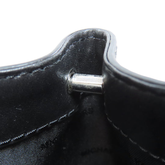 MICHAEL KORS Handbag leather black 2WAY Women Used Authentic