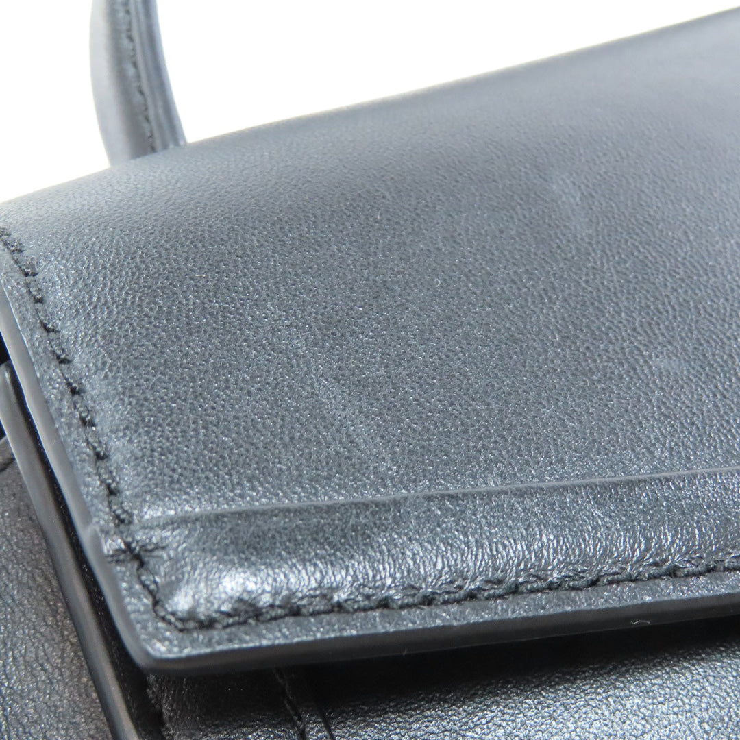 MICHAEL KORS Handbag leather black 2WAY Women Used Authentic