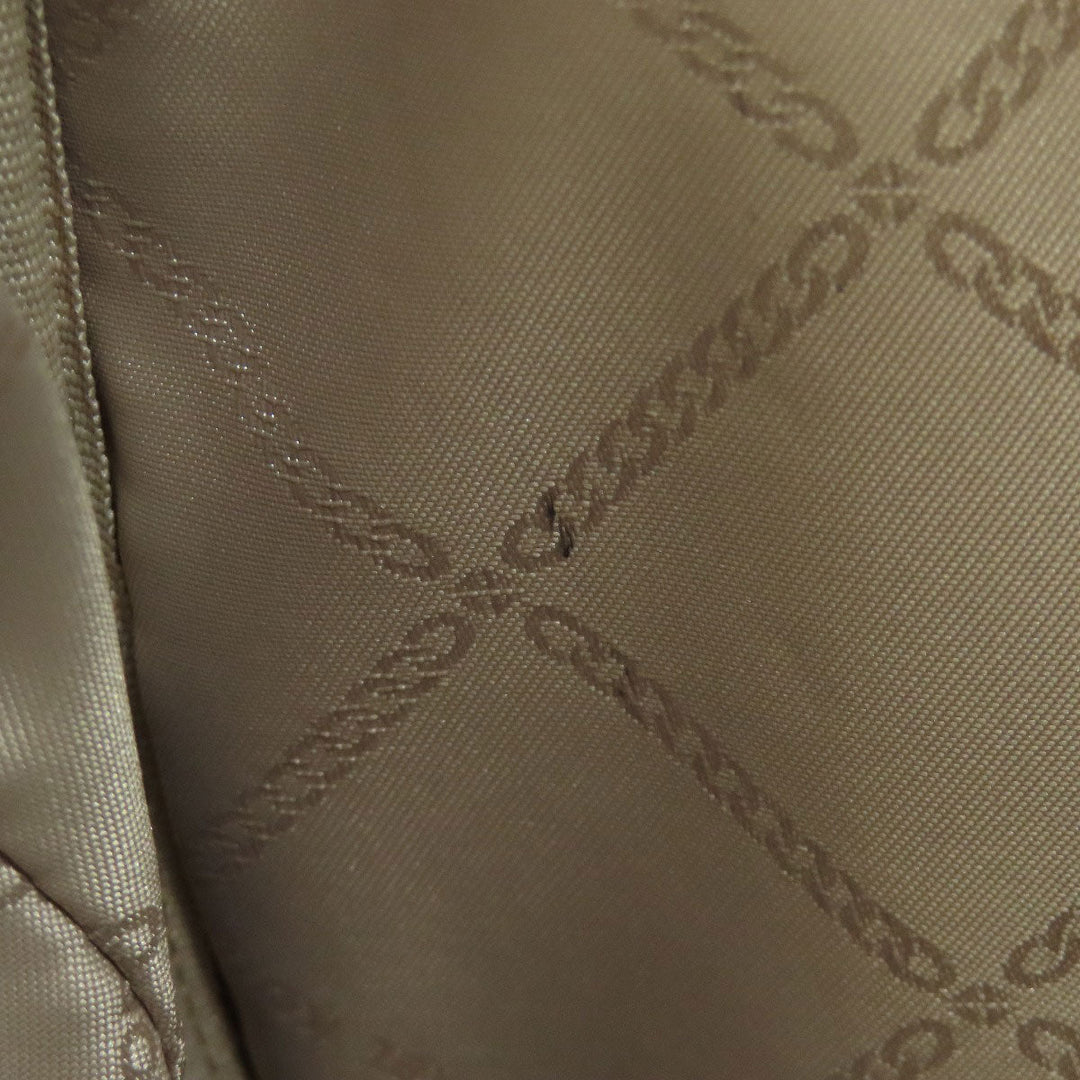 MICHAEL KORS Backpack PVC white MK signature Women Used Authentic