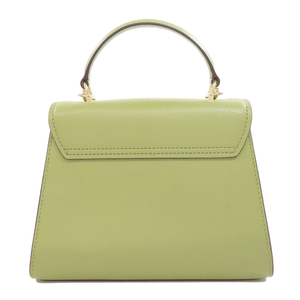 MICHAEL KORS Handbag PVC green logo Women Used Authentic