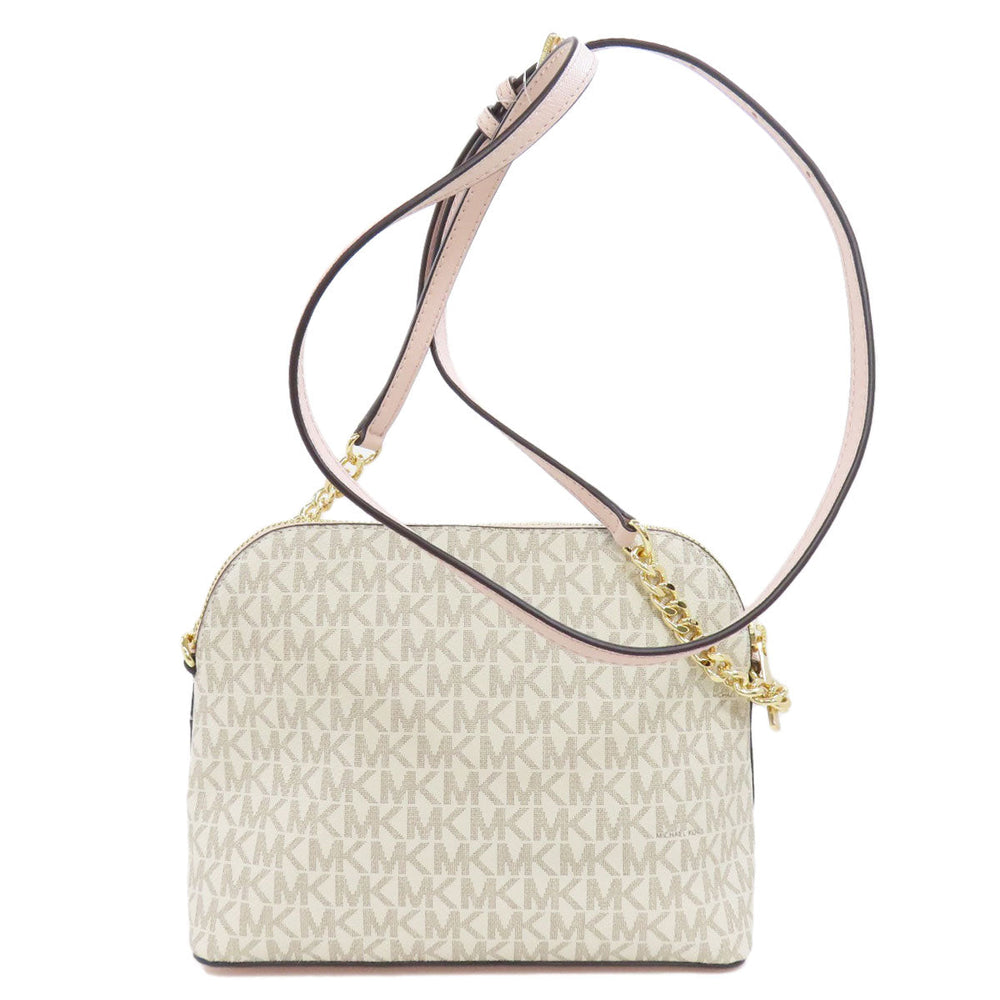 MICHAEL KORS Shoulder Bag 35F1GTVC6B PVC white MK signature