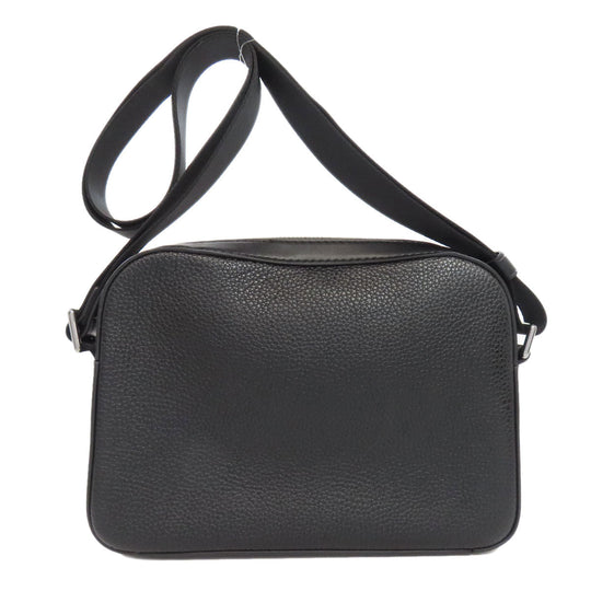 MICHAEL KORS Shoulder Bag leather black logo Women Used Authentic