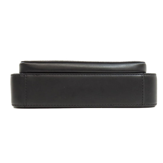 MICHAEL KORS Shoulder Bag leather black logo Women Used Authentic