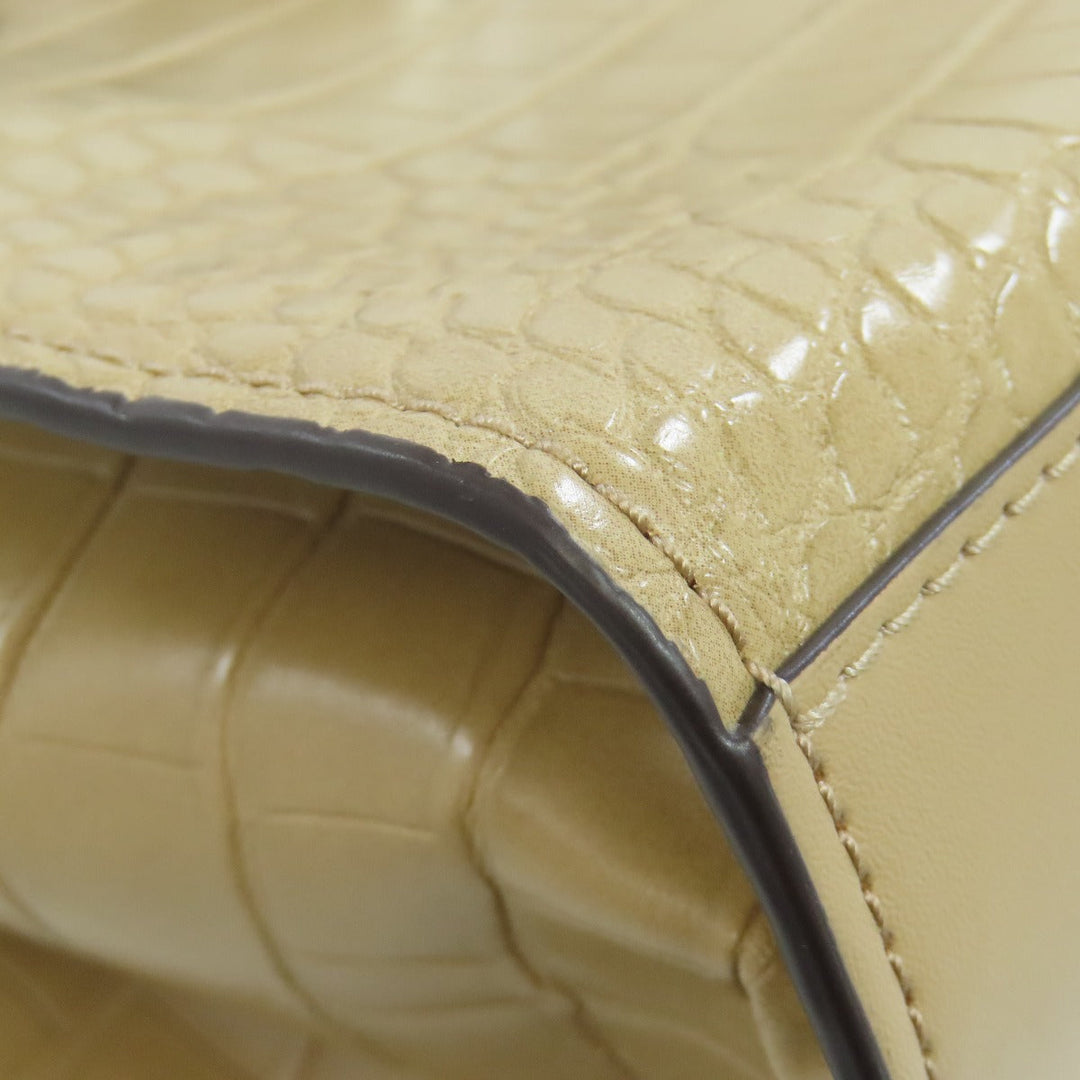 MICHAEL KORS Handbag leather Brown Embossed 2WAY