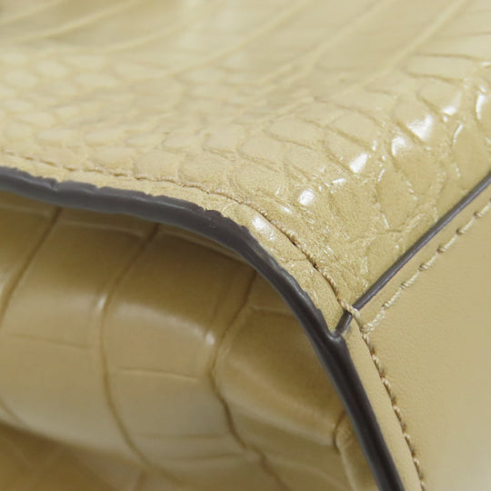 MICHAEL KORS Handbag leather Brown Embossed 2WAY