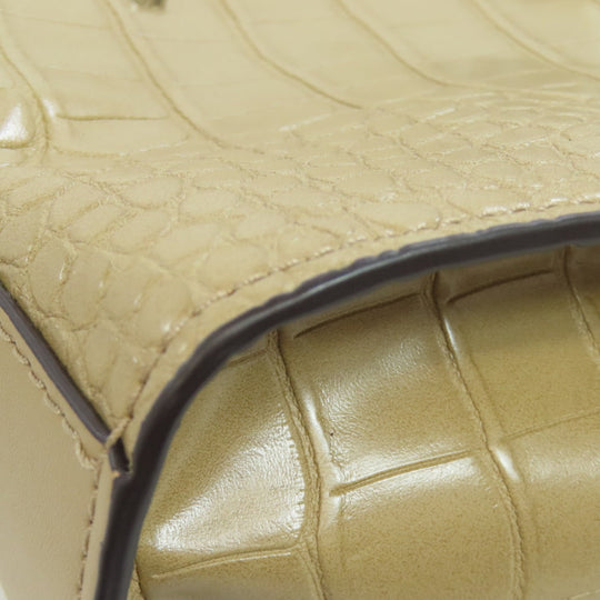 MICHAEL KORS Handbag leather Brown Embossed 2WAY