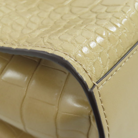 MICHAEL KORS Handbag leather Brown Embossed 2WAY