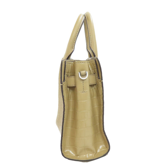 MICHAEL KORS Handbag leather Brown Embossed 2WAY