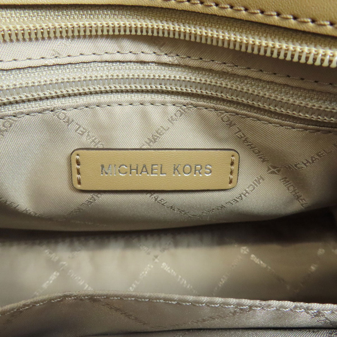 MICHAEL KORS Handbag leather Brown Embossed 2WAY