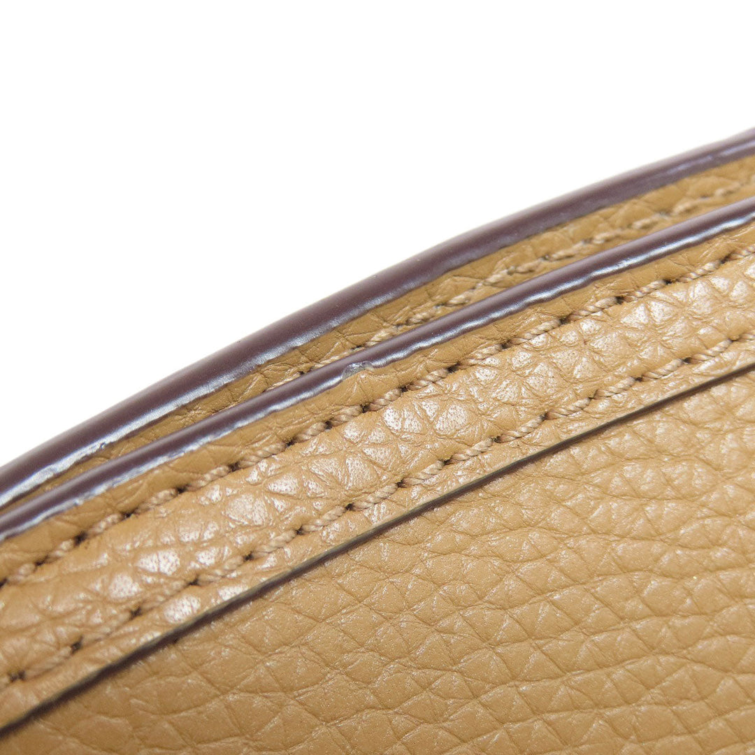 MICHAEL KORS Handbag leather Brown 2WAY Women Used Authentic