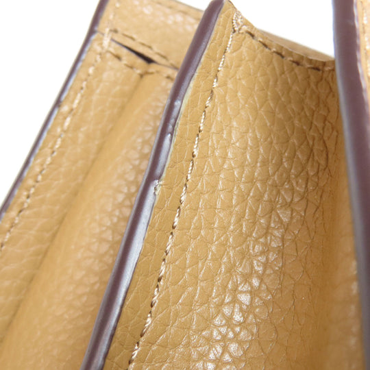 MICHAEL KORS Handbag leather Brown 2WAY Women Used Authentic