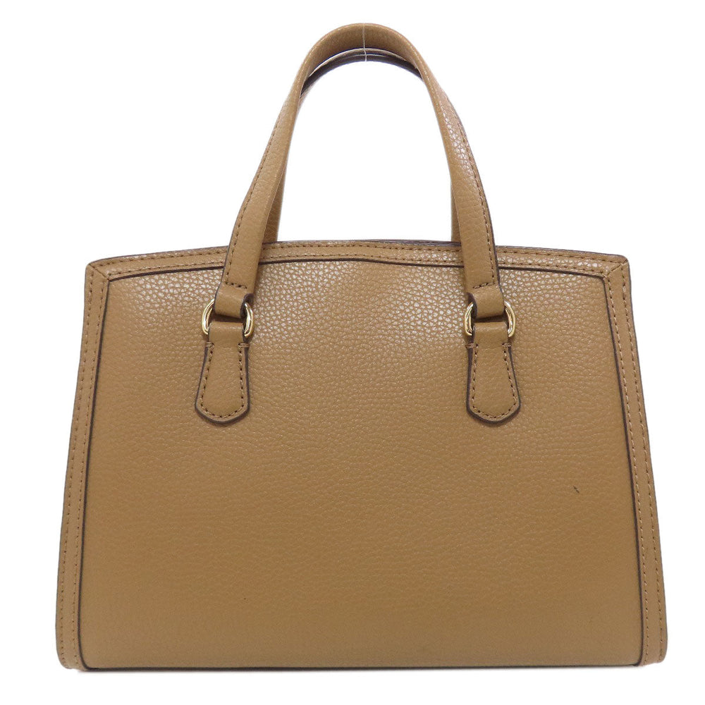 MICHAEL KORS Handbag leather Brown 2WAY Women Used Authentic