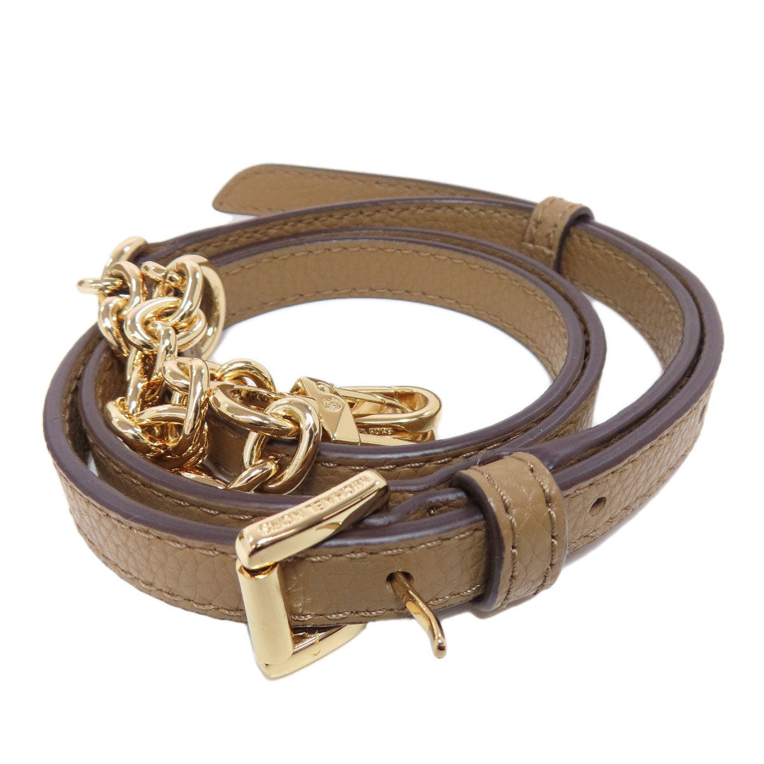 MICHAEL KORS Handbag leather Brown 2WAY Women Used Authentic