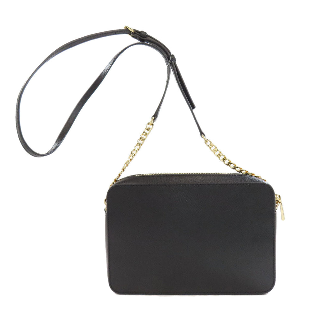 MICHAEL KORS Shoulder Bag PVC black logo Women Used Authentic