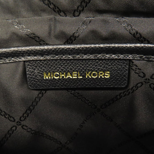 MICHAEL KORS Shoulder Bag PVC black logo Women Used Authentic