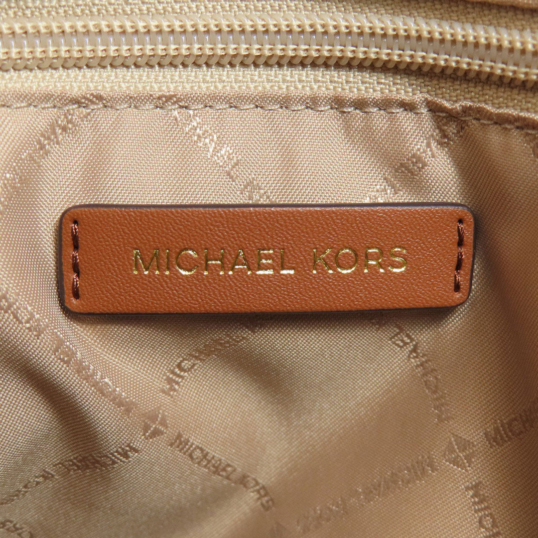 MICHAEL KORS Tote Bag leather Brown 2WAY Women Used Authentic