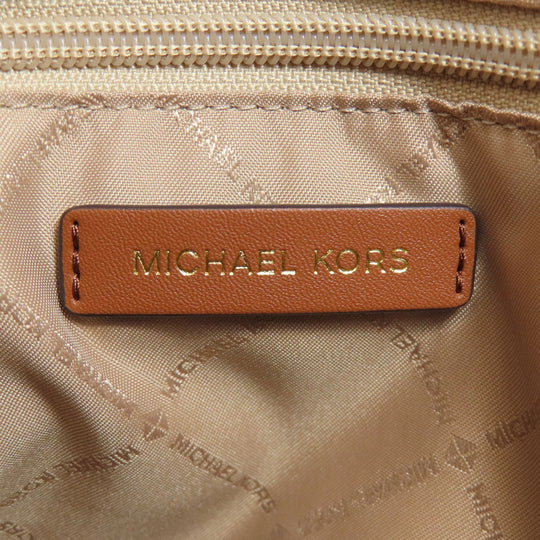 MICHAEL KORS Tote Bag leather Brown 2WAY Women Used Authentic