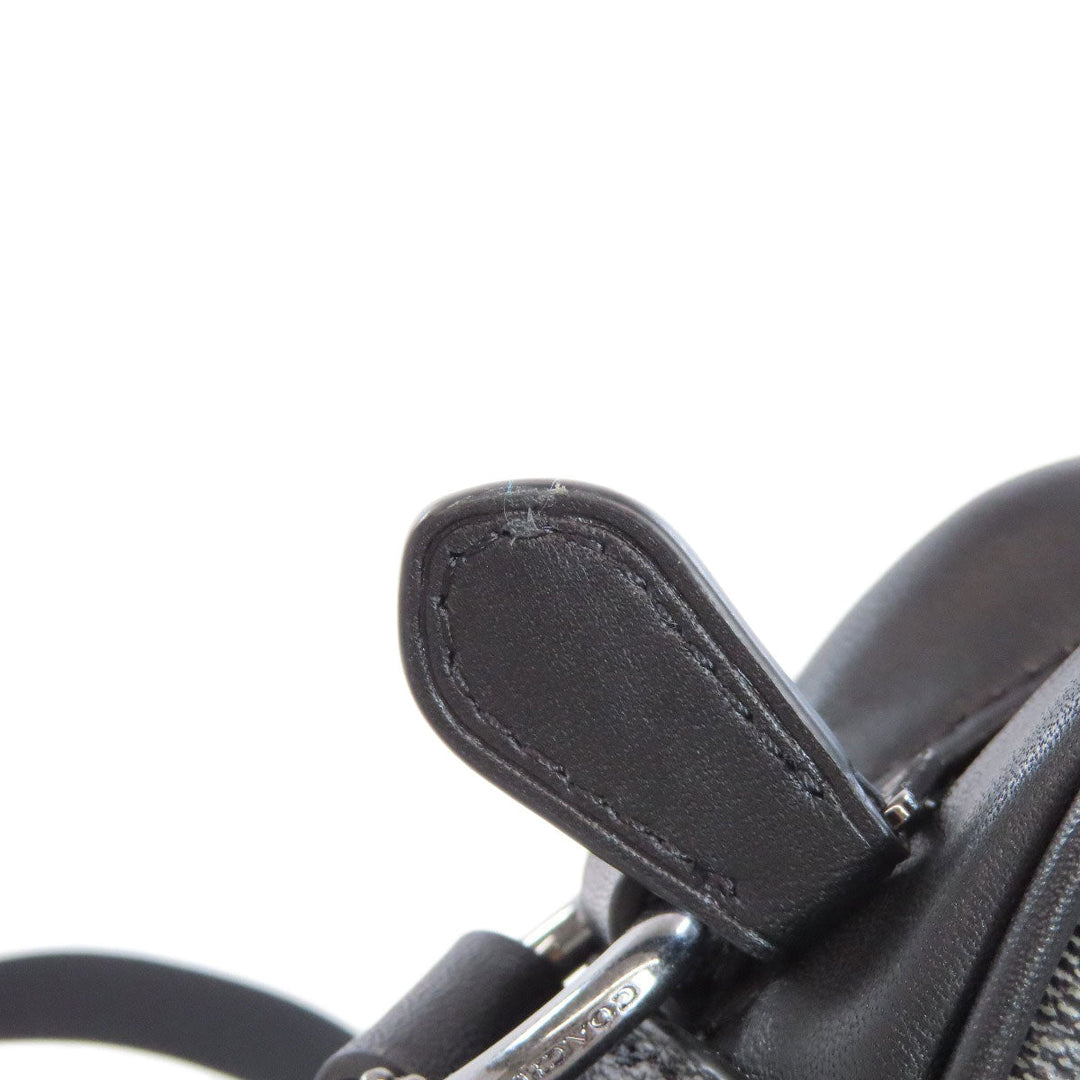 COACH Shoulder Bag C3747 PVC black Truck Crossbody