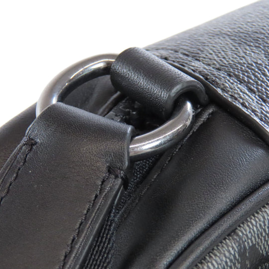 COACH Shoulder Bag C3747 PVC black Truck Crossbody