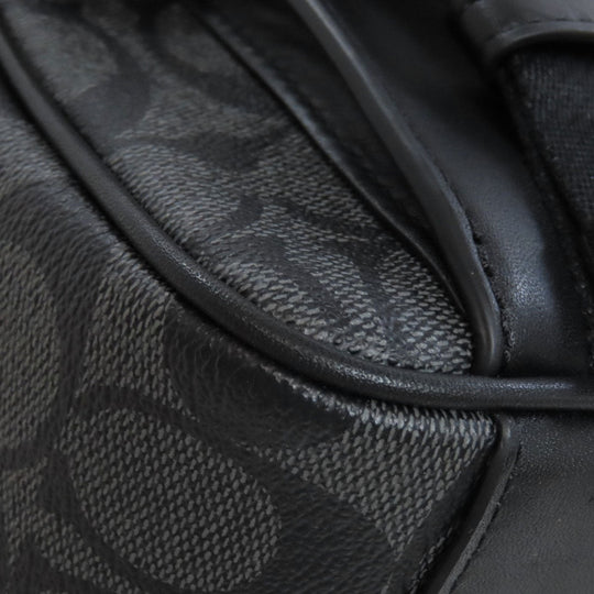 COACH Shoulder Bag C3747 PVC black Truck Crossbody