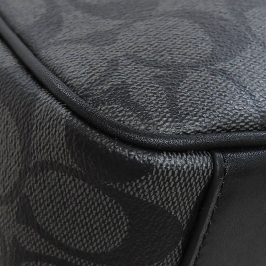 COACH Shoulder Bag C3747 PVC black Truck Crossbody