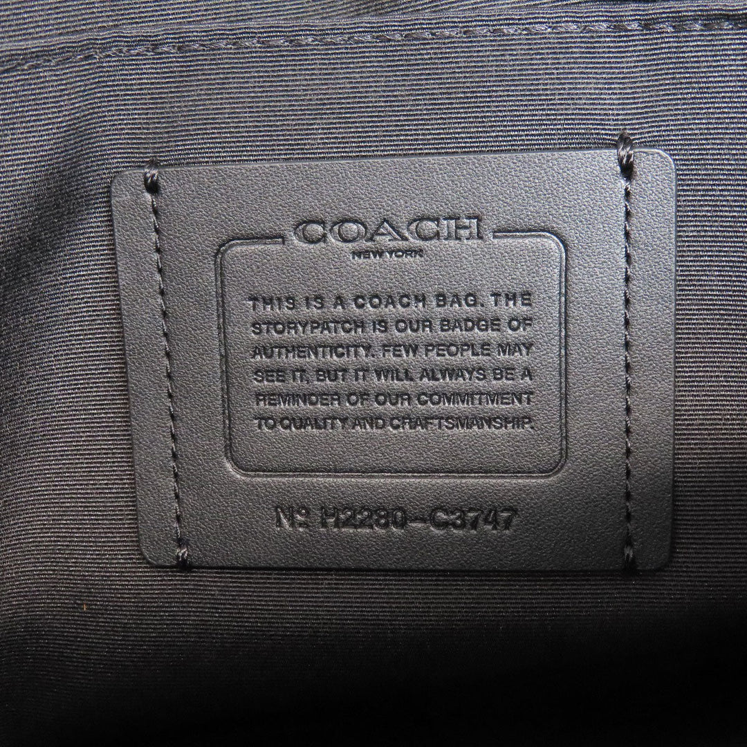 COACH Shoulder Bag C3747 PVC black Truck Crossbody