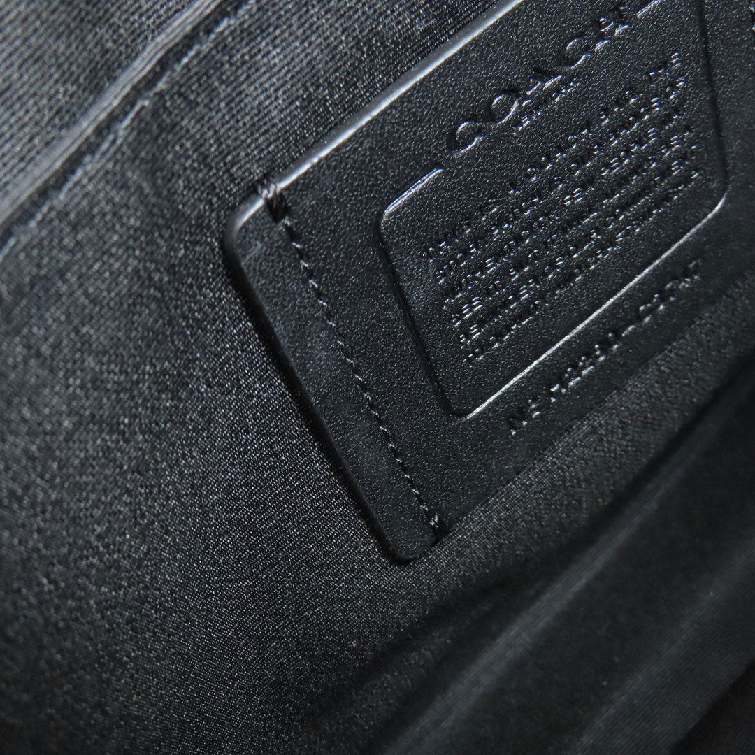 COACH Shoulder Bag C3747 PVC black Truck Crossbody